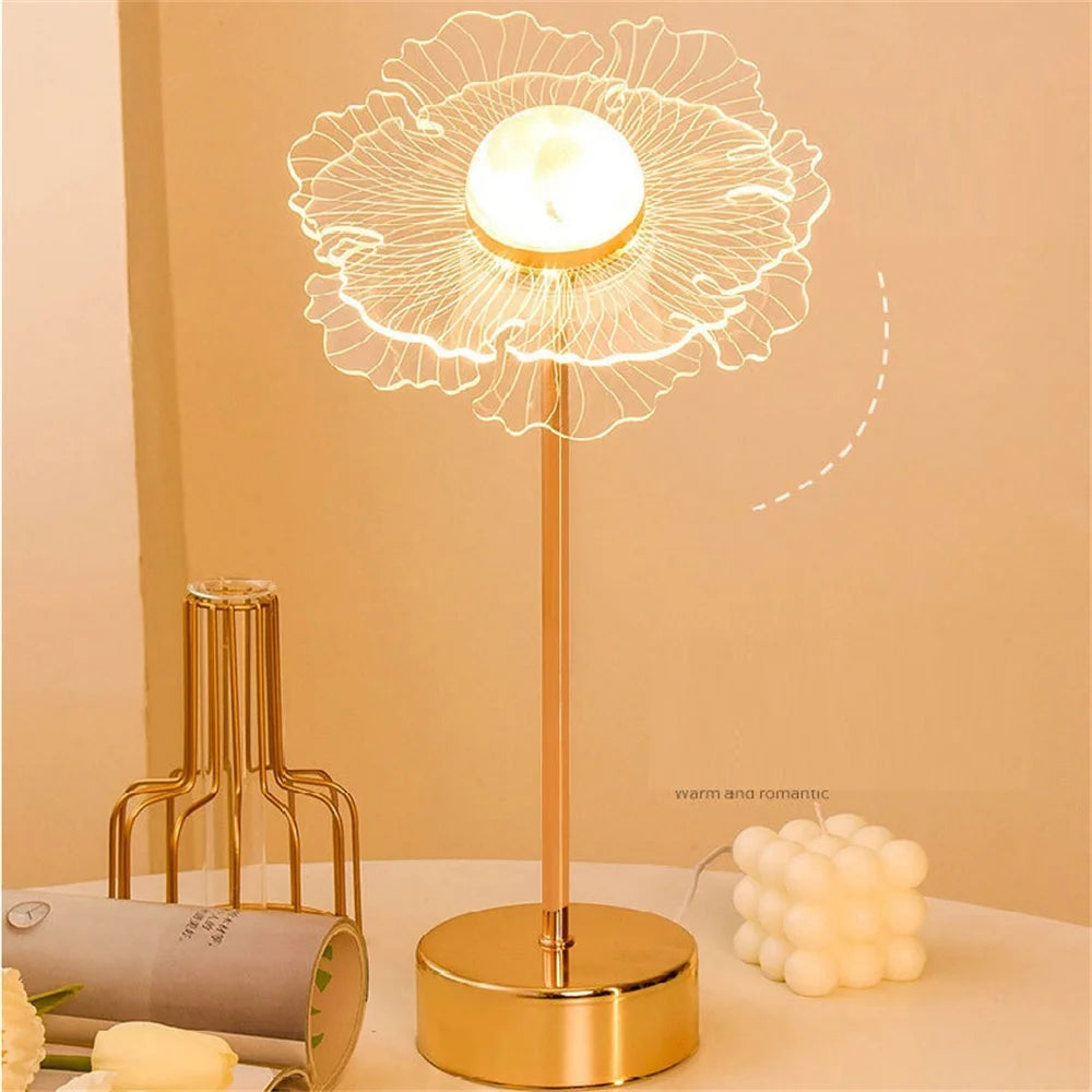 Golden Whisper Table Lamp